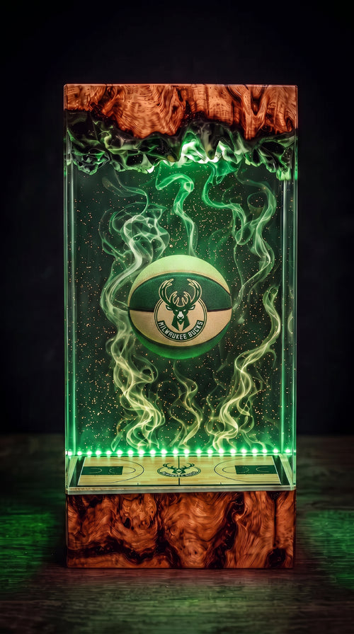 Milwaukee Bucks Resin Lamp
