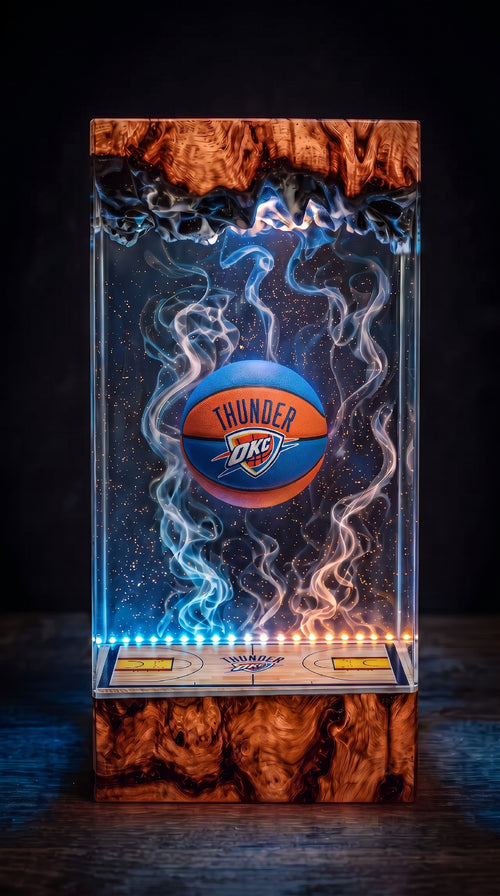 OKC Thunder Resin Lamp